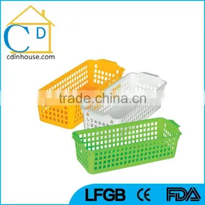 Colorful Small Storage Plastic Baskets With Hook thumbnail-5