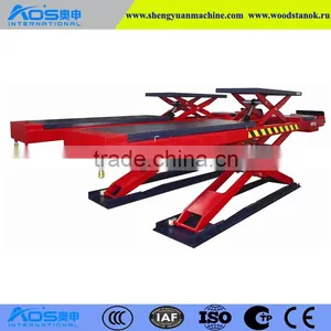 4.5T Capacity Car Scissor Alignment Lift With Rubber Pads For Protection thumbnail-1