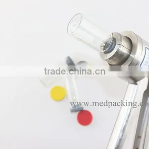100sets/ Lot 10ml Glass Vials+20mm Vial Stopper + 20mm Flip off Caps + 1pcs 20mm Vial Crimper thumbnail-3