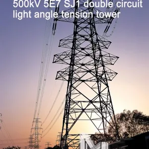 MEGATRO 500kV 5E7 SJ1 Double Circuit Light Angle Tension Tower thumbnail-2