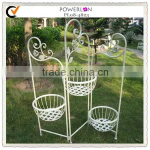Powerlon Wrought Iron Metal Flower Pot Stand thumbnail-1