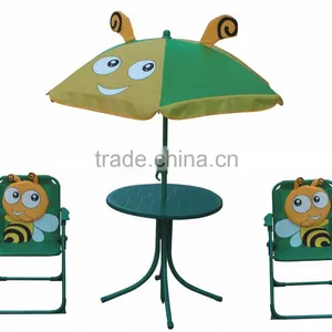 Kids Portable Folding Garden Furniture Sets, Children Table and Chairs thumbnail-1