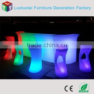 Rechargeable LI Battery Operated Illuminated Furniture 16 Color Changing Led Bar Counter thumbnail-1