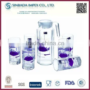 R104 Daily Use Products, Hot Eco-Friendly 7pcs Chinese Glass Tea Set thumbnail-4