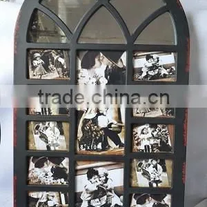 2016 New Style Rustic Wooden Mirror WITH Photo Openings, Wooden Multi Opening Picture Frame thumbnail-2