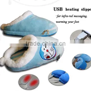 Newest Fashion Heated Slippers USB Warmer Shoes Electric USB Warm Slippers For Wholesale thumbnail-2