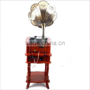 Hot High Quality Classic Wooden Radio Gramophone Luxury Retro Vinyl Phonograph Record Player Wooden Radio Gramophone thumbnail-5
