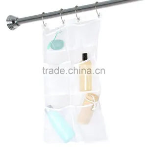 Hanging Mesh Pocket Organizer/6 Pockets Hanging Mesh Shower Caddy/Shower Organizer thumbnail-2
