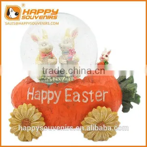 Cute Rabbit Kids Easter High Quality Snow Globe thumbnail-1