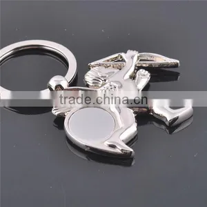 Customized Stainless Steel Decorative Angel Keychain Manufacturer thumbnail-1