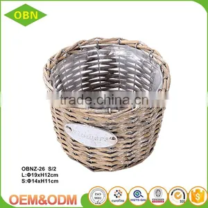 2017 Fashionable Wholesale Cheap Pure Handmade Custom Wicker Flower Basket thumbnail-3