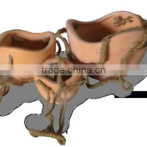 Flower Clay Terracotta Pots thumbnail-1