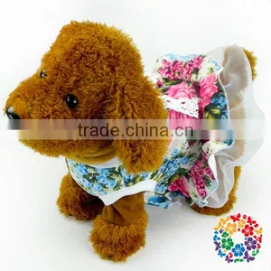 Pet Accessories Dog Clothes Flower Lace Chiffon Dog Cat Pet Wedding Dress Cat Dog Clothes thumbnail-5