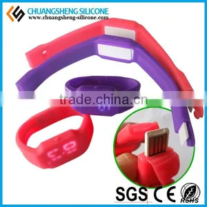 Luxury Western LED Digital Silicone Watch Bracelet thumbnail-1