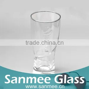 Famous Cola Brand Customized Embossed Logo Drinking Glasses thumbnail-1