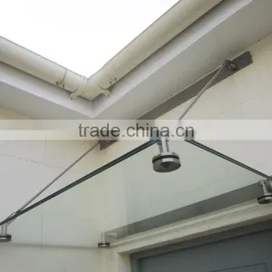JINXIN Stainless Steel Glass Entrance Canopy Design thumbnail-4