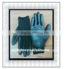 Industrial Working Glove / PU Gloves / 15G Black Nylon With Black pu Coating pu Gloves/ Safety / Working/ Gloves/15G pu Glove thumbnail-1