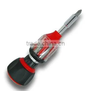 15 Piece Ratchet Twins Screwdriver With Bits thumbnail-1