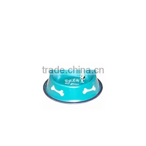 Colourful Stainless Iron Dog/cat Bowl Dog Water Bowl Dia Size:16/18/22/26/30/34/36cm thumbnail-4