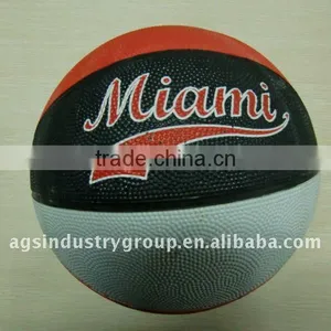 Hot Sell Colorful Rubber Basketball thumbnail-1