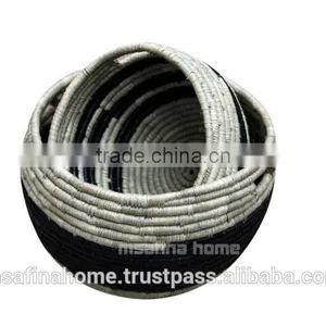 Round Sea Grass Basket thumbnail-1