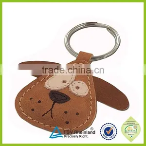 Pu Leather Keyring Debossed Logo Keychain thumbnail-4