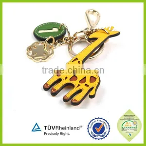 Leather Material Metal Ring Cheap Customized Make Leather Key Chains thumbnail-2