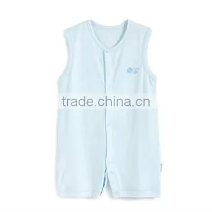 the Baby Clothing 100% Cotton Plain Baby Rompers Wholesale thumbnail-1