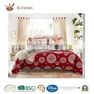 Heart Print Bedspread 100% Cotton BSCI Providing Warm Atomsphere thumbnail-1