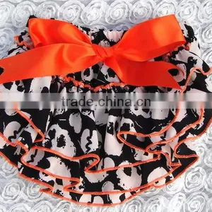 Baby Ruffle Bloomers Layers Baby Diaper Cover Newborn Flower Shorts With Skirts Toddler Cute Summer Satin thumbnail-3