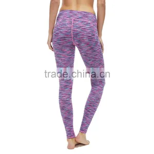 2017 OEM Ladies High Waist Tight Fitness Yoga Pants Hot Sale thumbnail-2