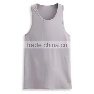 Wholesale Manufacturer Custom Bodybuilding Ribbed Mens Gym Tank Top thumbnail-2