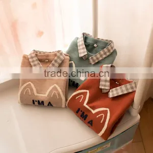 S66055A Cartoon Children Sweater Baby Clothing Baby Girl Boys Fox Long Sleeve Sweater thumbnail-2