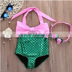 S64842A 2016 New Hot Baby Girls Kids the Little Mermaid Bikini Set thumbnail-2
