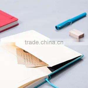 High-grade A5 PU Planner Customizable Faux Leather Cover With Band Printing Logo Section Sawing Binding Hardcover Notebook thumbnail-5