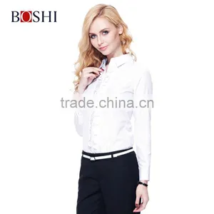 Factory Price Women Shirt With Decorative Border Long Cotton Shirts For Girls thumbnail-5