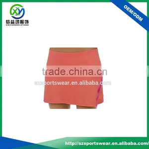 New Design Fitness Orange Color Sport Skirt Designs for Girls thumbnail-1