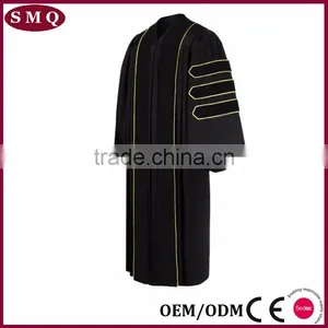 Wholesale Adult Size School Uniform Doctoral Graduation Gown thumbnail-5