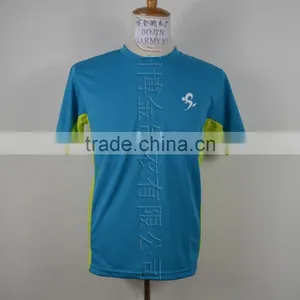 Dry Fit Mens t Shirt Sport Wear Blue and Green Color thumbnail-1