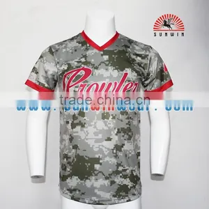 2017 Fashion Blank Baseball Jersey Uniform Custom Digital Baseball Jersey Wholesale Baseball Jersey thumbnail-4