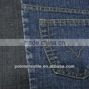 78%COTTON 20%POLYESTER 2% CHEAP LYCRA STRETCH INDIGO DENIM FABRIC 9OZ 12+7X200/40 66/67'' FOR JEANS thumbnail-1