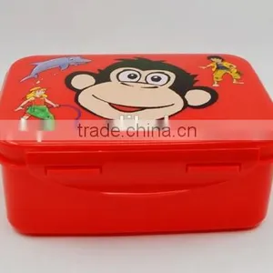 Plastic Fashion Food Grade School Lunch Bento Box/ Kids Food Storage Box thumbnail-3
