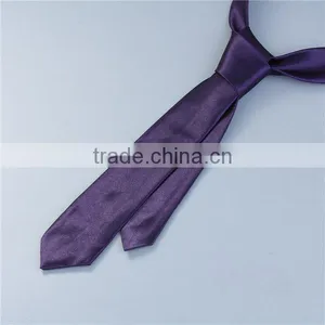 Polyester Necktie Dark Purple Man'S Tie thumbnail-1