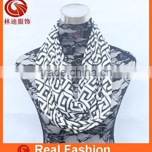 Wholesale Women's Jersey Greek Infinity Scarf thumbnail-1
