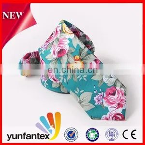 2016 Suitable 100 Cotton Floral Printed Necktie Design thumbnail-3