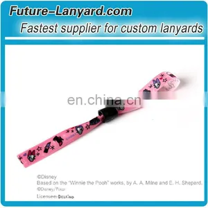 Hear-transfer Printed Festival Fabric Wristband With Plastic Buckle thumbnail-1