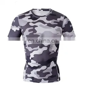 Sublimation Custom Printed Mens Wholesale Compression Shirts thumbnail-6