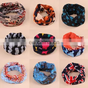 Gaze de Paris Pattern Printed Spring&Winter Simple Neck Warmer Infinity Scarf thumbnail-1