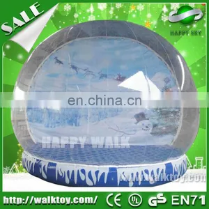 High Quality Inflatable Snow Globe With Blowing Snow thumbnail-1