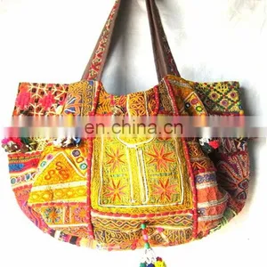 Vintage Gypsy Banjara Bags With Ethnic Tribal Pom Pom thumbnail-1